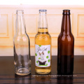 wholesale 330ml amber beer wine beverage liquor glass bottles with crown cap